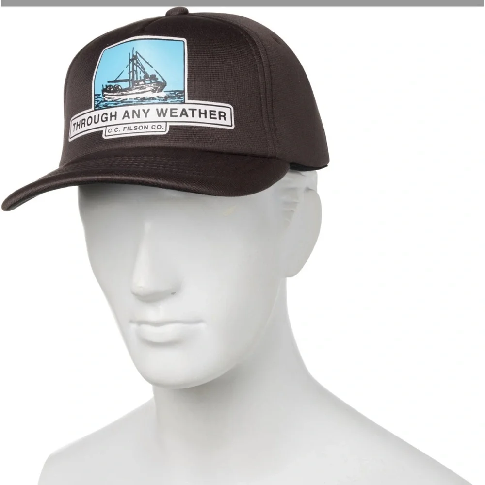 Filson Harvester Baseball Brown Hat Cap - Insulated - Through Any Weather